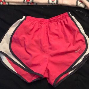 Nike pink dri-fit running shorts